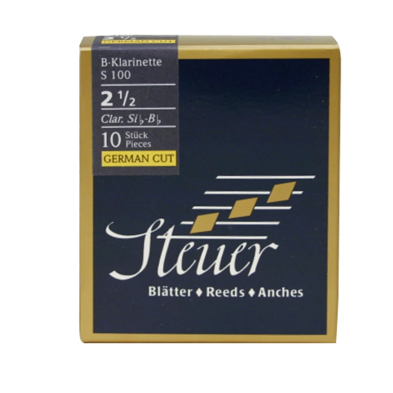 Steuer reed BB clarinet Blue Line S100 German cut pack of 10 size 3 - Image 1