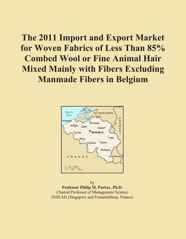 The 2011 Import and Export Market for Woven Fabrics of Less Than 85% Combed Wool or Fine Animal Hair Mixed Mainly with Fibers Excluding Manmade Fibers in Belgium