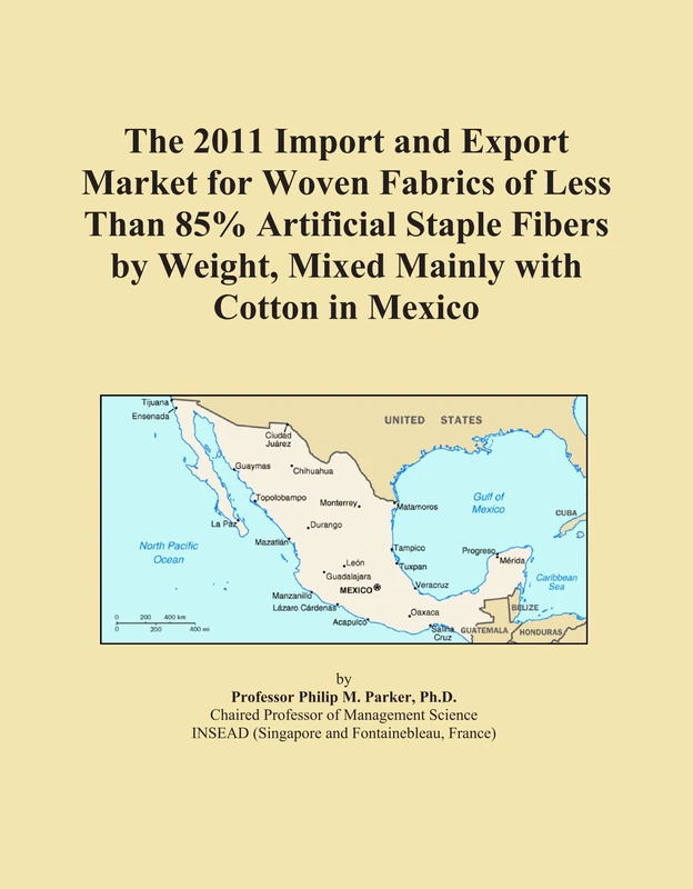 The 2011 Import and Export Market for Woven Fabrics of Less Than 85% Artificial Staple Fibers by Weight, Mixed Mainly with Cotton in Mexico