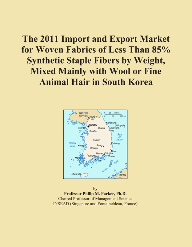 The 2011 Import and Export Market for Woven Fabrics of Less Than 85% Synthetic Staple Fibers by Weight, Mixed Mainly with Wool or Fine Animal Hair in South Korea