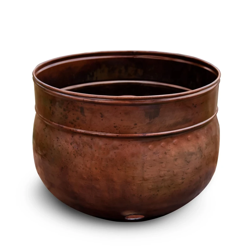Liberty Garden Products 1901 Rustic Garden Hose Pot, Holds 100-Feet of 5/8-Inch Hose, Bronze