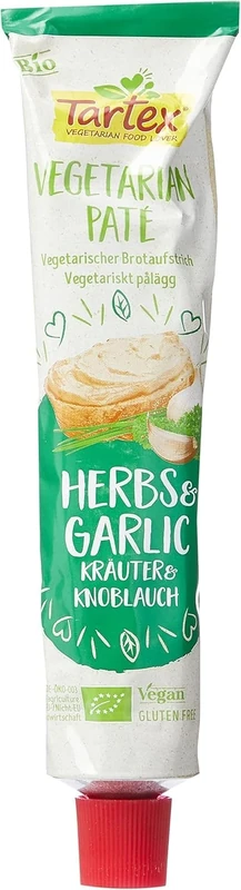 Tartex Organic Herb and Garlic Vegetarian Pate in Tube 200 g - Image 1