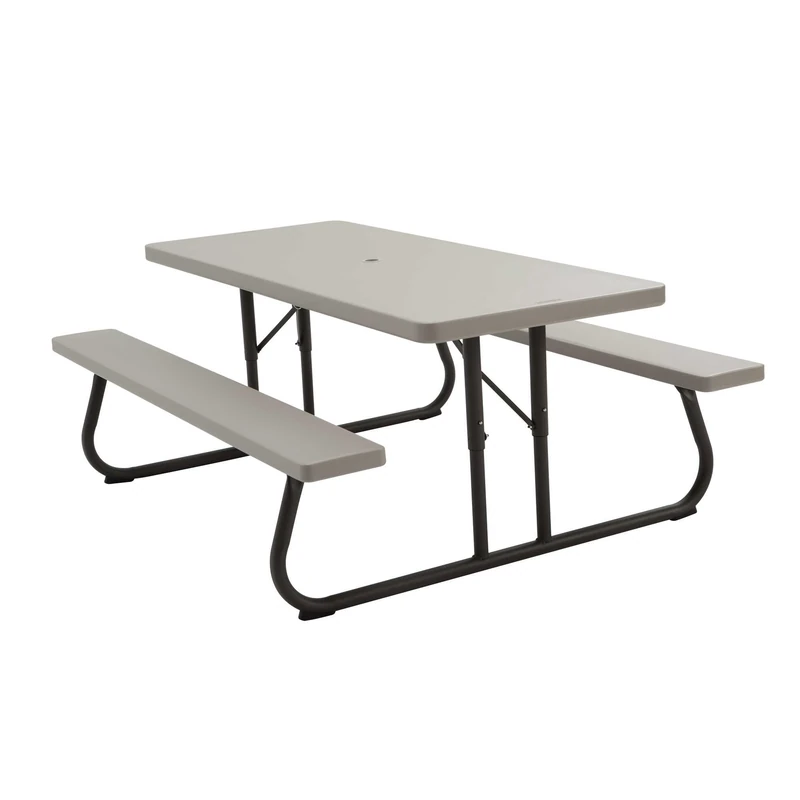Lifetime 82119 Folding Picnic Table, Putty, 6 ft