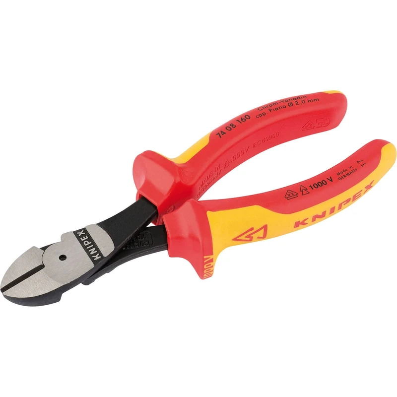 Knipex 32022 160mm Fully Insulated High Leverage Diagonal Side Cutters