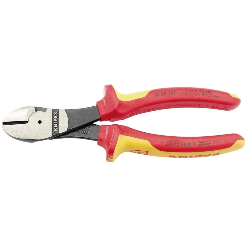 Knipex 31927 180mm Fully Insulated High Leverage Diagonal Side Cutters