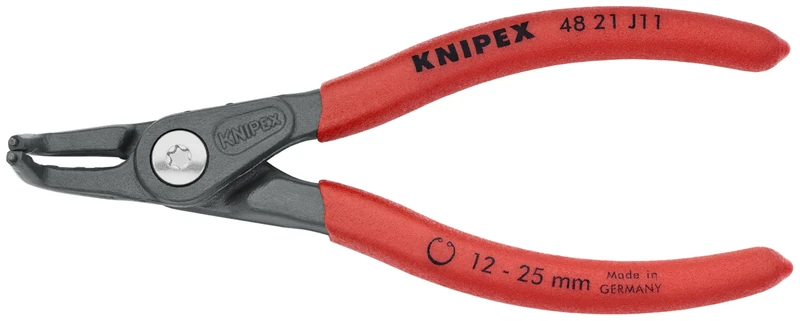 KNIPEX Tools - Precision Circlip Pliers, Internal, 90 Degree Angled, 15/32"-1" Bore Dia. (4821J11)