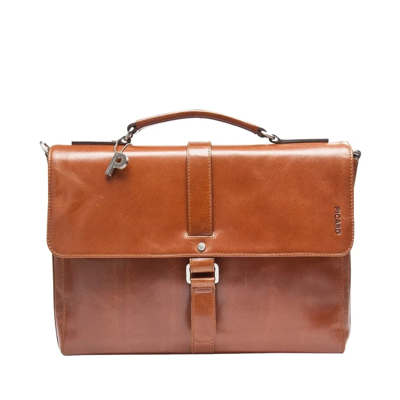 Picard Buddy Men's Briefcase Brown/cognac 38x29x8