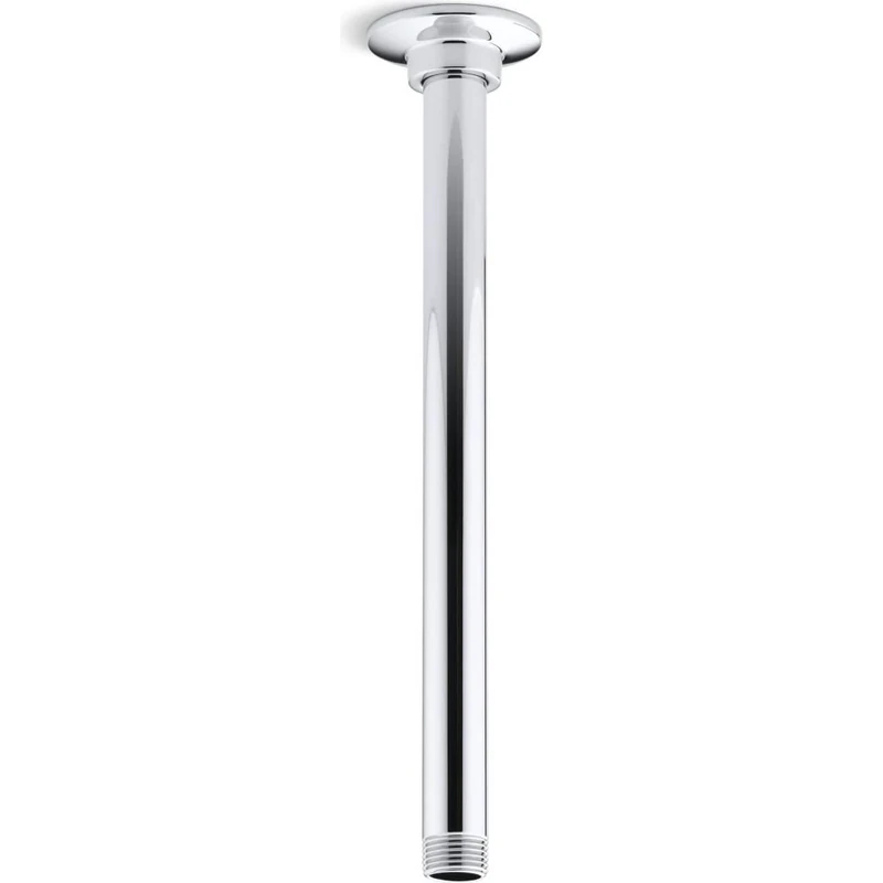 KOHLER K-7392-CP 12-Inch Ceiling Mount Showerarm, Polished Chrome