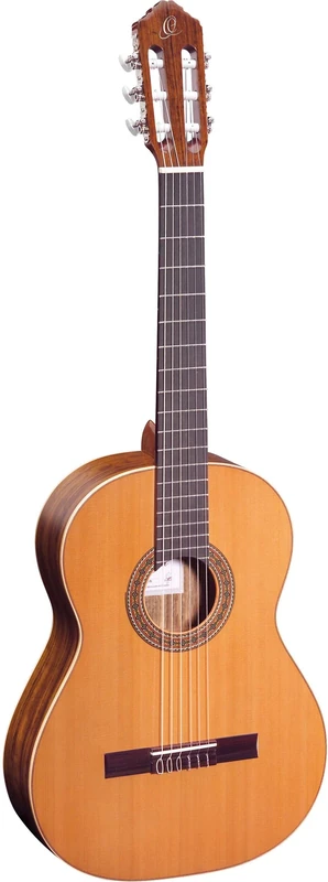 Ortega Guitars R220 Traditional Series Nylon 6-String Guitar with Solid Cedar Top, Mongoy Body, Gloss Finish