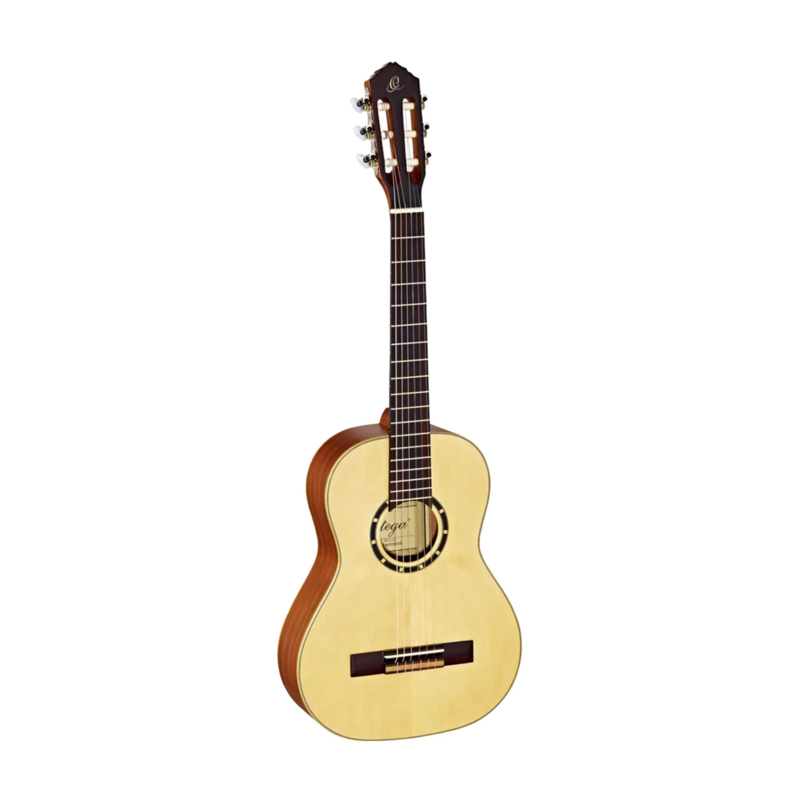 Ortega Guitars 1/2 Classical Guitar – Family Series – Including Gig Bag – Spruce, Mahogany, Natural (R121-1/2)