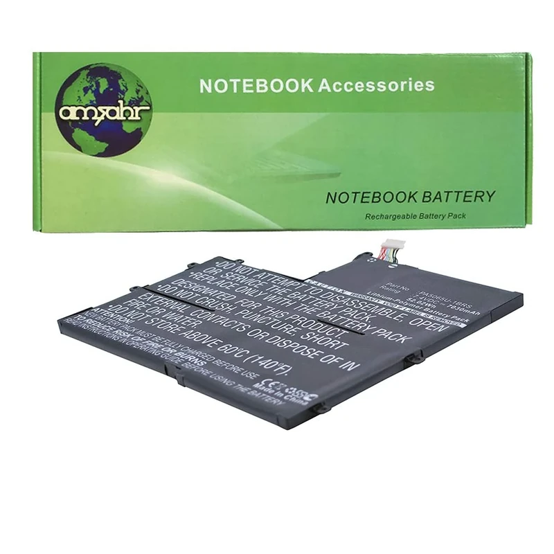 amsahr 7.4 V 52.02 W 7030 mAh Replacement Battery with Stereo Earphone for Toshiba G71C000EH110