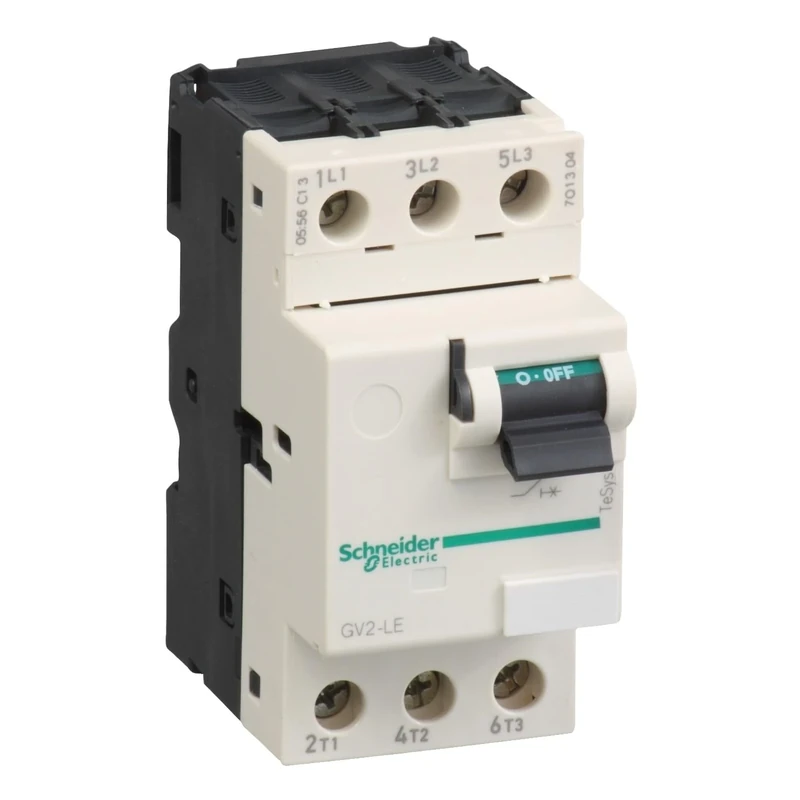 Schneider Electric Motor circuit breaker, TeSys GV2, 3P, 25 A, magnetic, toggle control, screw clamp terminals