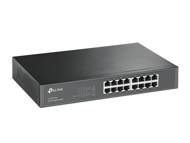 TP-Link TL-SG1016D 16-Port Gigabit Switch - Desktop or Rack Mount
