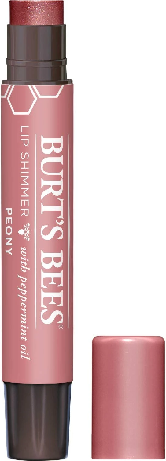 Burt's Bees 100% Natural Moisturizing Lip Shimmer, Peony - 1 Tube