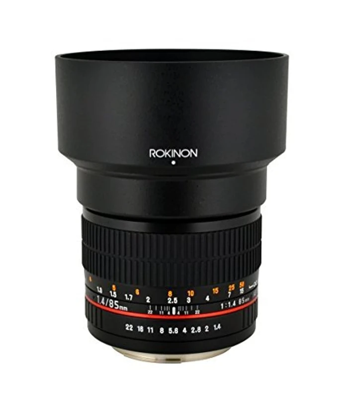 Rokinon 85mm F1.4 Aspherical Lens for Nikon AE with Automatic Chip