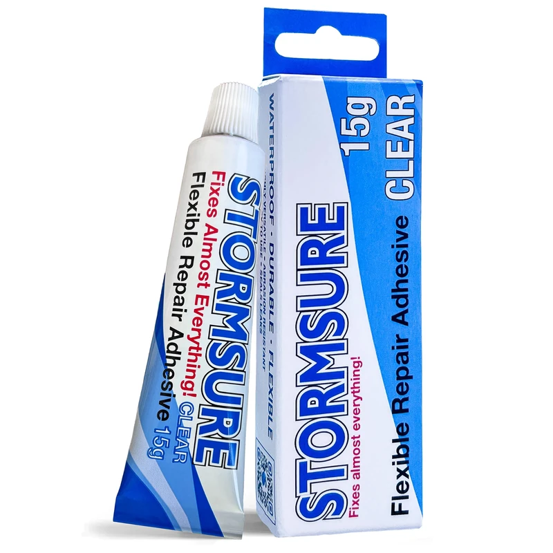 Stormsure Flexible Repair Adhesive 15g Tube – Heavy Duty Waterproof Adhesive, All-Purpose, Ultra-Durable, High Strength & Temperature Resistant