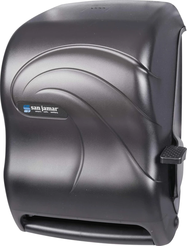 San Jamar T1190TBK Lever Roll Towel Dispenser, Oceans, Black Pearl, 12 15/16w x 9 1/4d x 16 1/2h