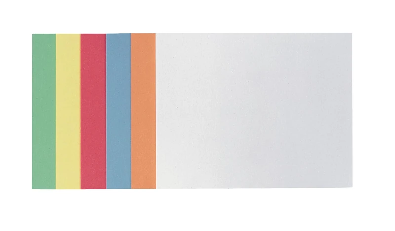Franken MKS2399 Self-Adhesive Prompt Cards/Rectangular 249 x 200 mm/Pack of 300 / Assorted Colours