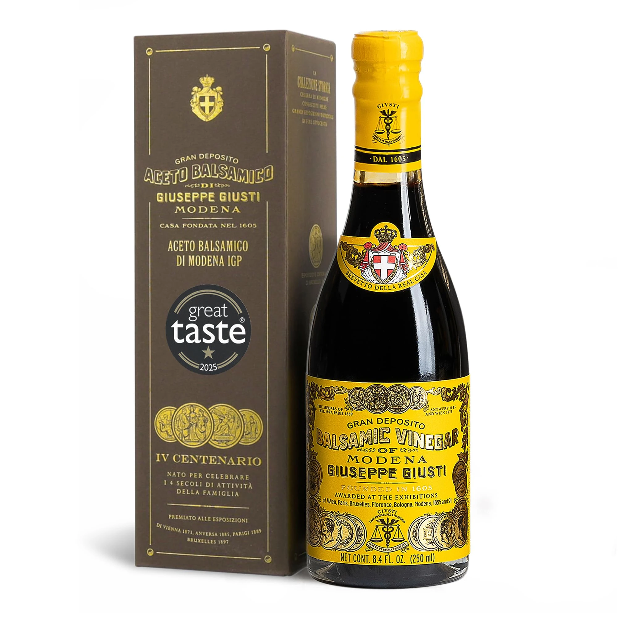 Giuseppe Guisti 4 Medaglie D'oro Quarto Centenario Vinegar 250 ml