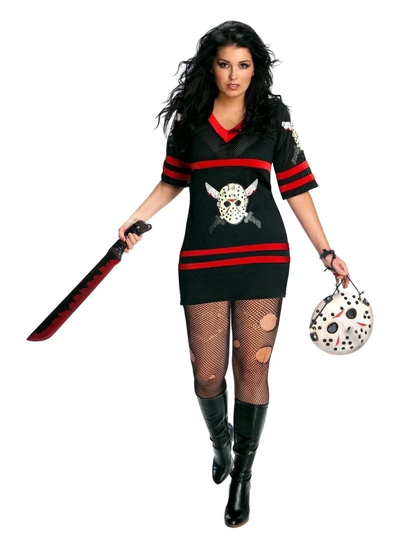 Rubie's 17674 Official Miss Jason Voorhees Friday The 13th Adult Ladies Costume (Plus Size)
