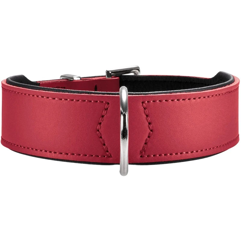 Hunter Hundehalsband Basic, 51-58,5 cm, red/black