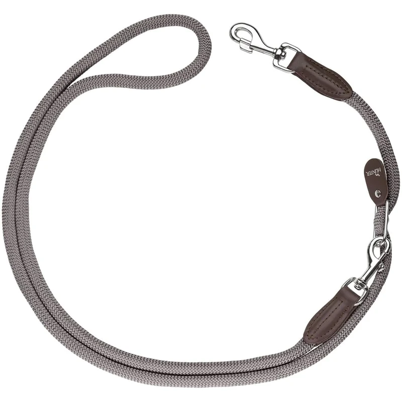 Hunter Freestyle Adjustable Leash, 10 mm Diameter x 260 cm Length, Grey
