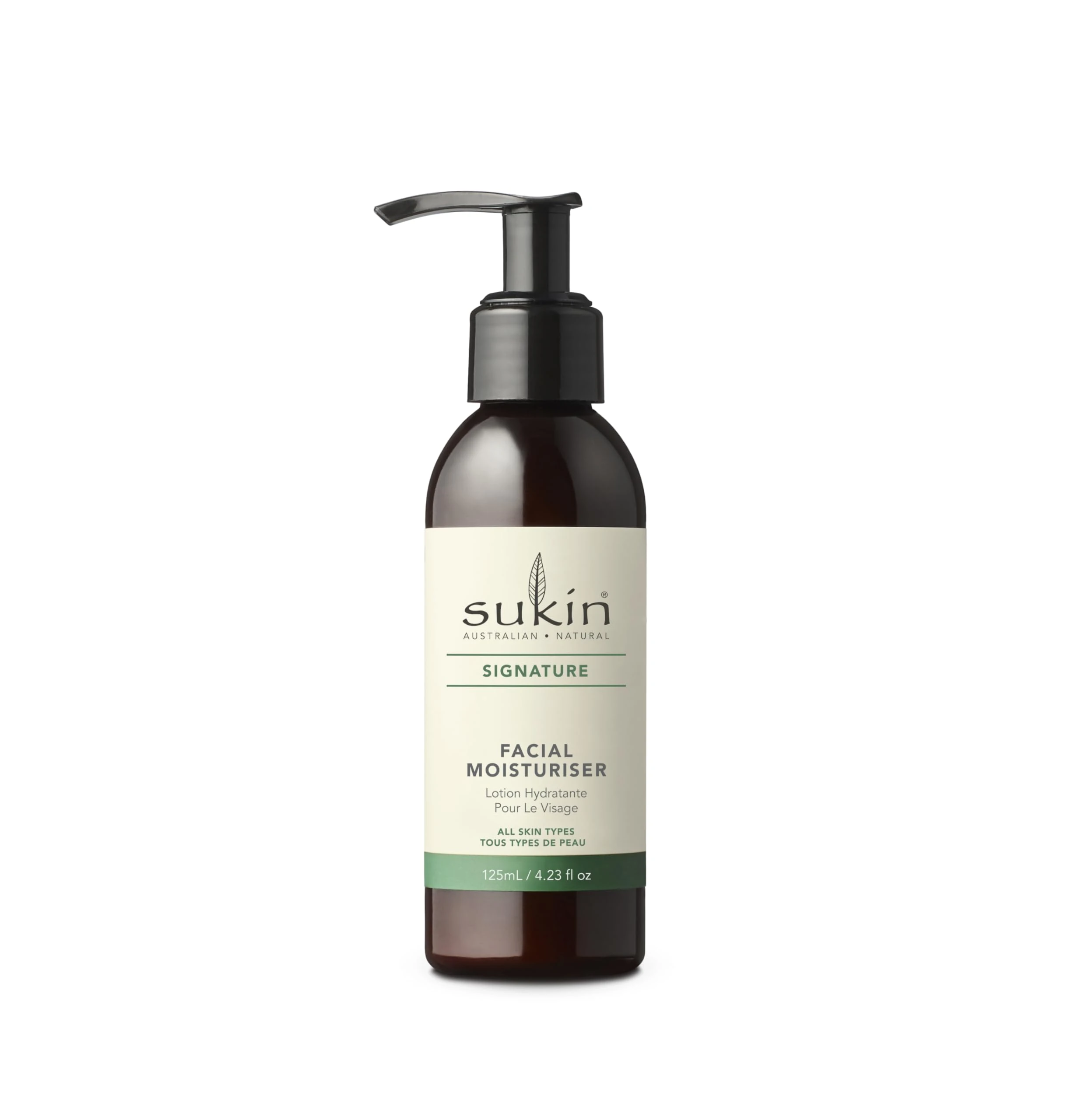 Sukin Signature Facial Moisturiser 125ml - with Vitamin E; cruelty free & vegan friendly - nourishes, softens & protects the skin’s moisture barrier.