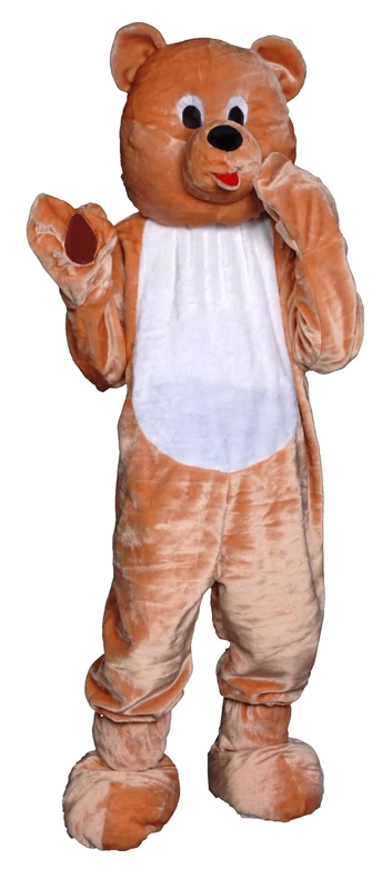Dress Up America Teddy Bear Mascot Costume Set - Role Play Costume For Adults - Cosplay Costume - Image 1