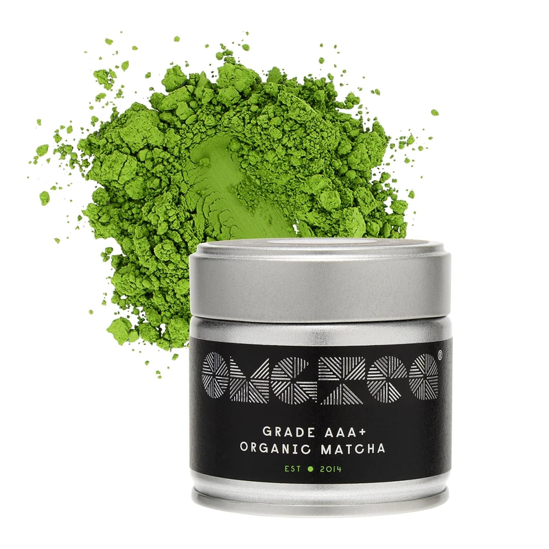 OMGTEA AAA+ Super High-Grade Organic Japanese Matcha Green Tea Powder Ceremonial Grade AAA+ – 30g/30 Servings. 3 Star Great Taste Award Winner 2022.