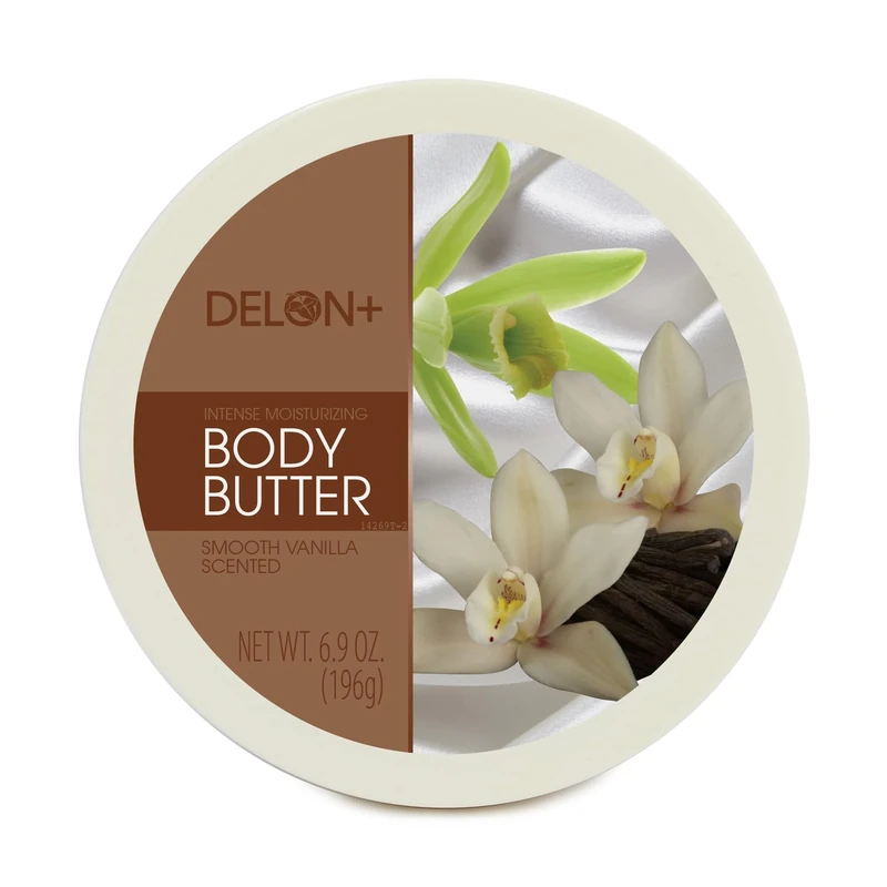 DELON Intense Moisturizing Smooth Vanilla Body Butter 6.9 Oz (4-Pack) by Delon+