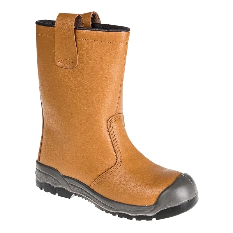 Portwest FW13TAR45 Steelite Rigger Boots with Scuff Cap - Tan, 10.5 UK (45 EU)