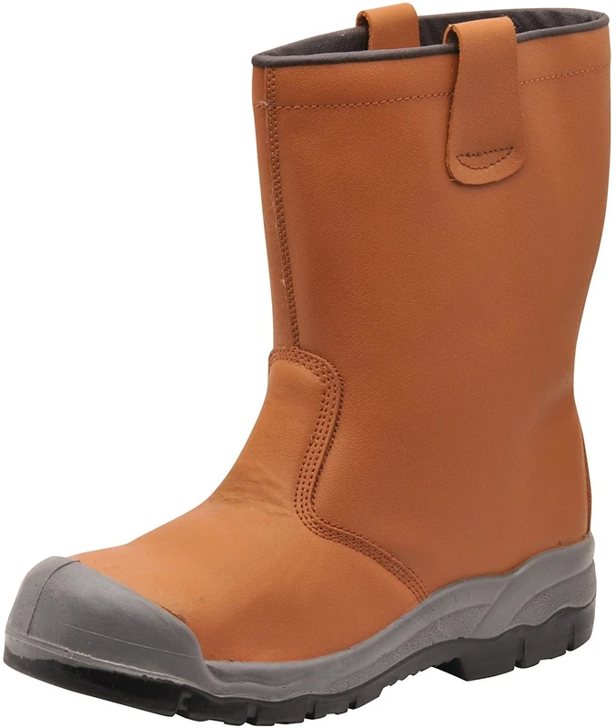 Portwest Steelite Rigger Boot S1P CI (With scuff cap), Size: 47, Colour: Tan, FW13TAR47