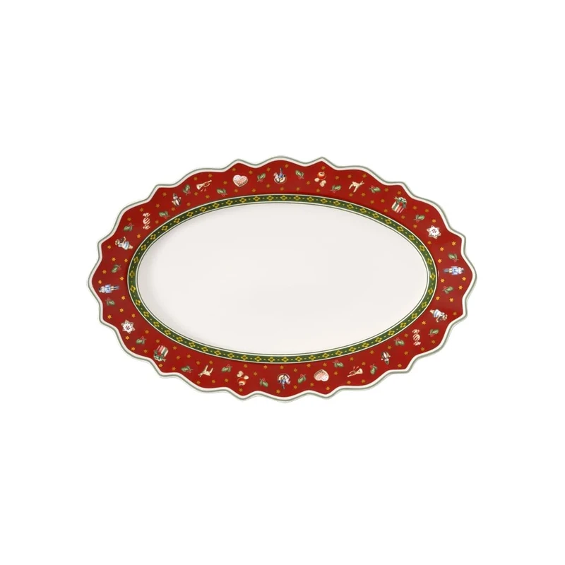 Villeroy & Boch Toy's Delight 50 x 31 cm Oval Platter, Red