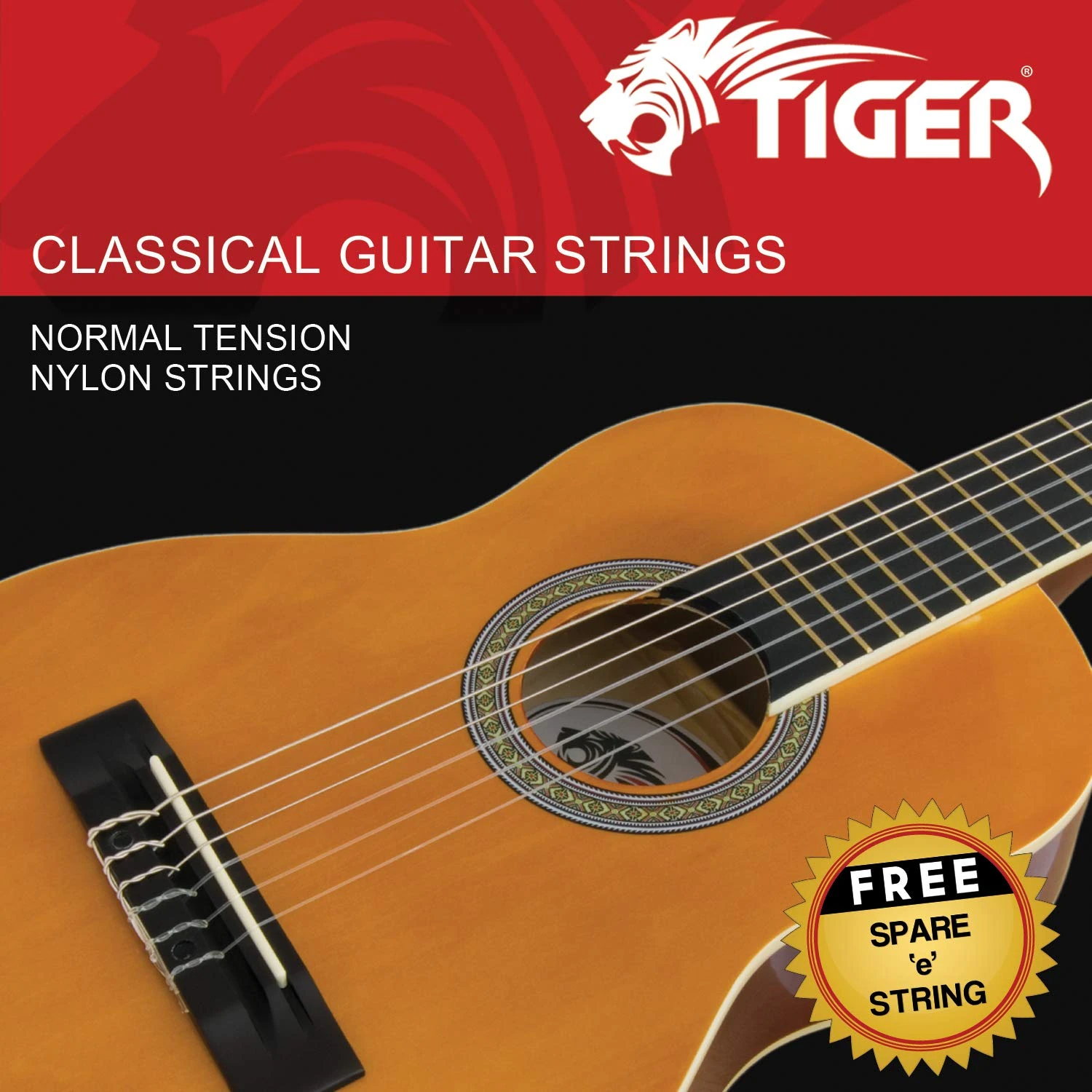 TIGER AC130-N Classical Guitar strings - Normal Tension Nylon Strings Classical Guitar strings Normal Tension Nylon Strings Anti-rust