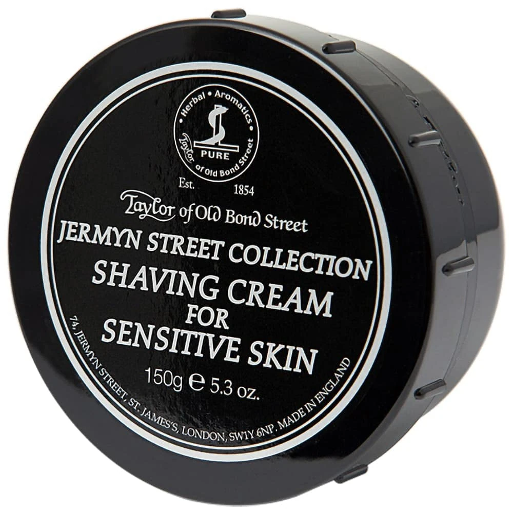 Taylors of Old Bond Street Jermyn Street Collection Shaving Cream for Sensitive Skin Screw Tread Pot 150gr