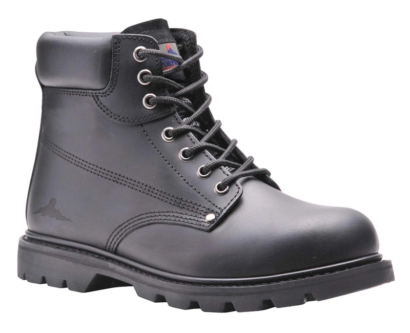 Portwest Steelite Welted Safety Boot SBP HRO, Size: 46, Colour: Black, FW16BKR46