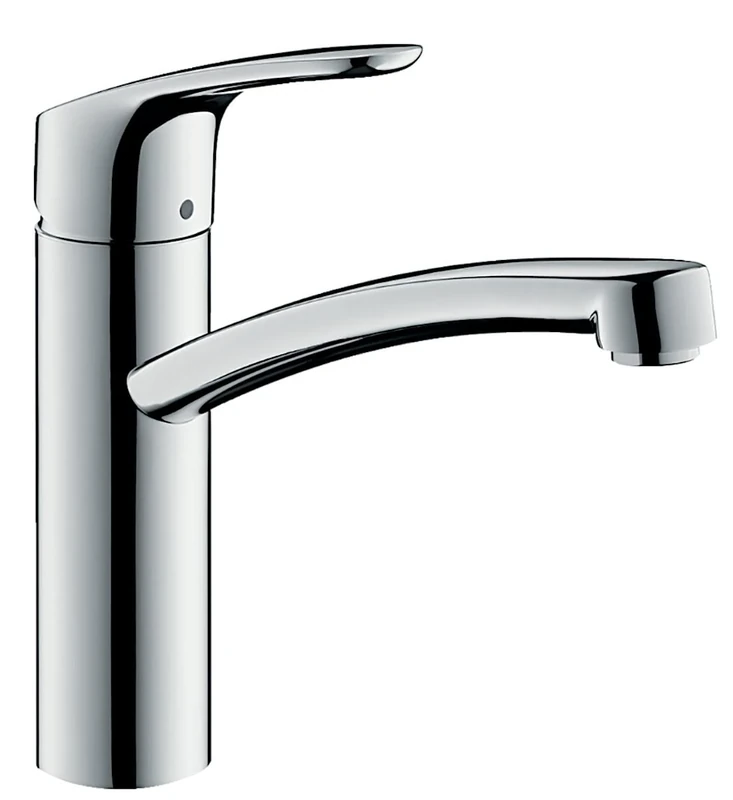 hansgrohe Focus kitchen tap 160 mm high 360° swivel spout, for vented hot water cylinders, chrome 31804000