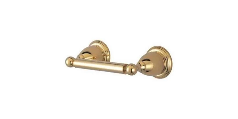 Kingston Brass BA1758PB Heritage Toilet Paper Holder, Polished Brass,11"