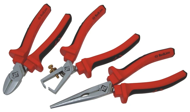 C.K T3804 Pliers Set - Red/Silver (3-Piece)