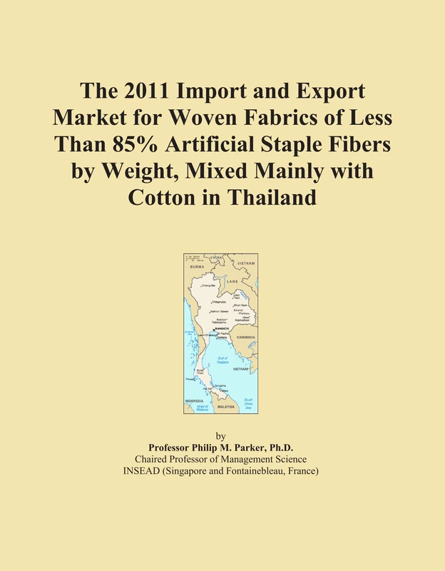 The 2011 Import and Export Market for Woven Fabrics of Less Than 85% Artificial Staple Fibers by Weight, Mixed Mainly with Cotton in Thailand