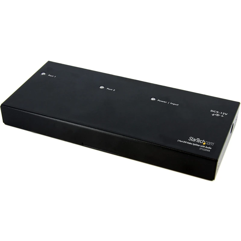 StarTech.com 2 Port DVI Video Splitter with Audio - DVI Splitter with Audio - 2 Port DVI Splitter - DVI Video Splitter (ST122DVIA)