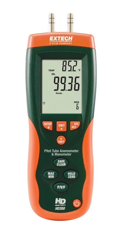 Extech EXTHD350 Hd350 Manometer Anemometer