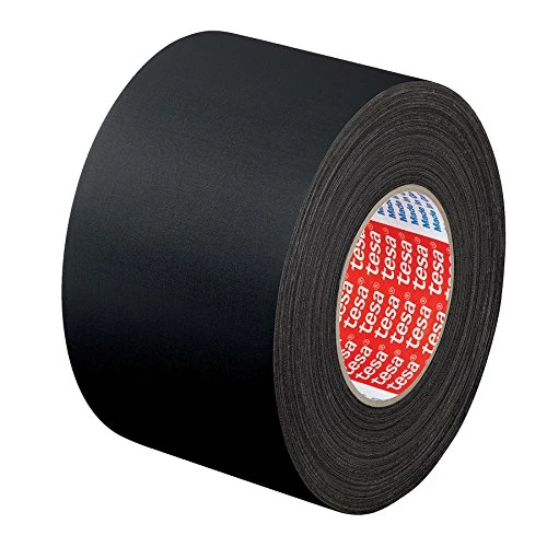 Tesa 04651-00014-00 "Premium Cloth Tape, Black, 25 m x 50 mm