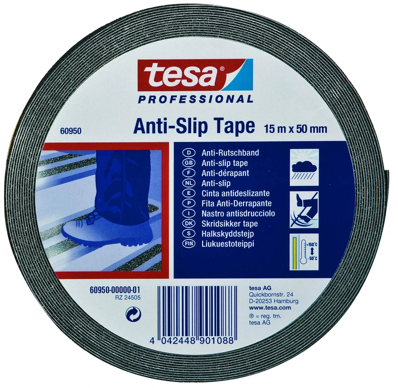 Best Price Square TAPE, ANTI SLIP, 60950, BLACK, 15MX50MM 60950-00001-00 By TESA