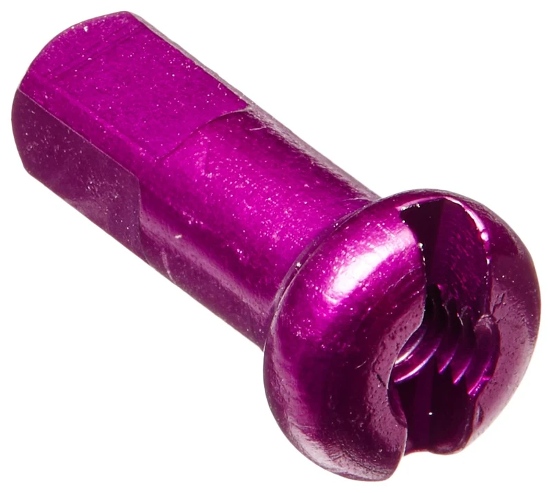 DT Swiss 2 x 12 mm alloy nipples purple (box of 100)