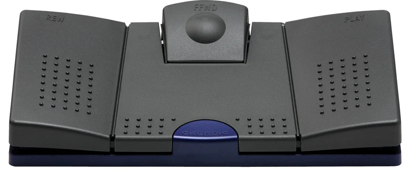 Grundig 540 USB Wired Buttons Black, Blue Remote Control