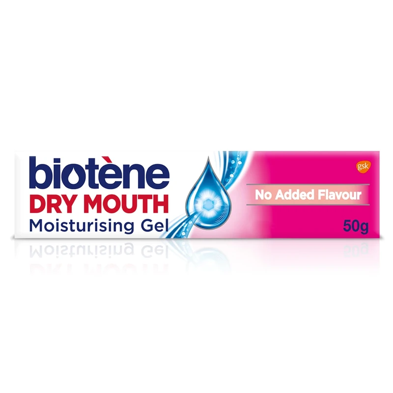 Biotène Dry Mouth Moisturising Gel, Moisturising Gel, Specific Formula for People with Dry Mouth, 50g