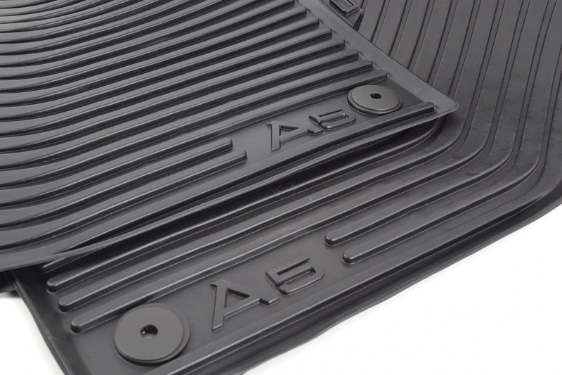 Audi 8t1061501041 Front Rubber Floor Mats, Black