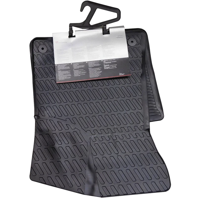 Audi 8P1061501041 Rubber Floor Mats Front Black A3 Pack of 2