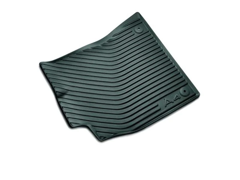 Audi 8K0061511041 Rubber Floor Mats Rear Black (Pack of 2)